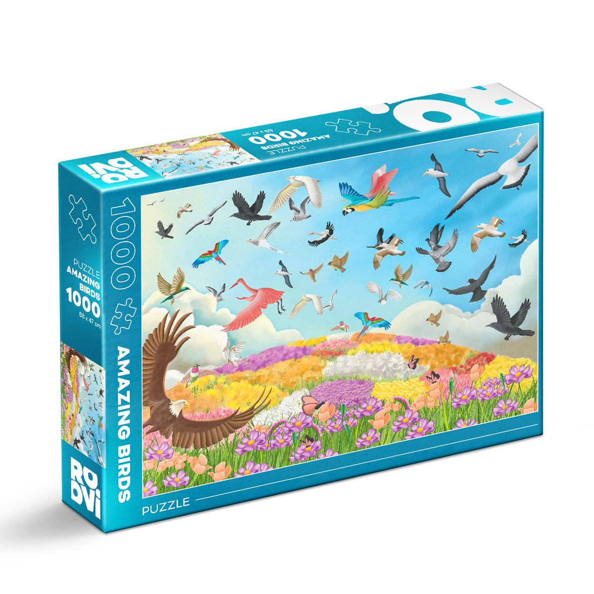 Amazing Birds – 1000 Piece Jigsaw Puzzle (Roovi)