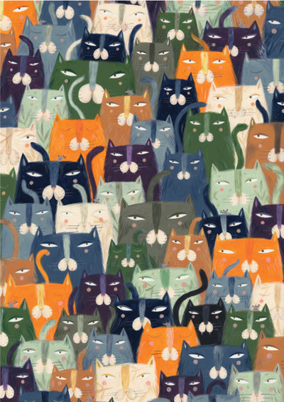 Cats by Andrea Kürti – 1000 Piece Jigsaw Puzzle (Dtoys)