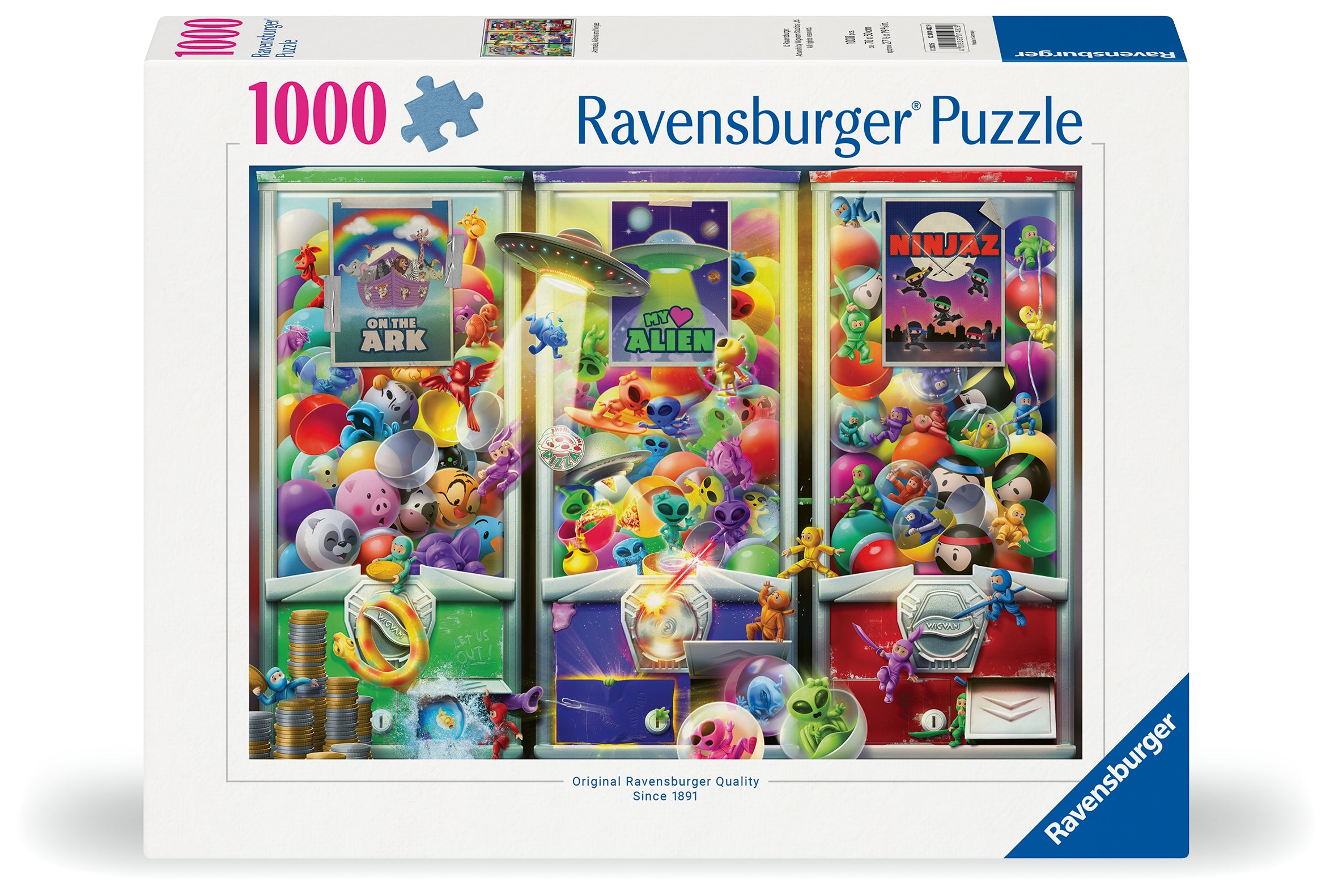 Animals, Aliens and Ninjas - 1000 Piece Jigsaw Puzzle (Ravensburger)