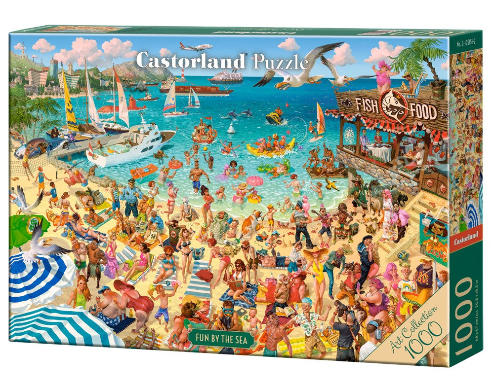 Fun By The Sea - 1000 Piece Jigsaw Puzzle (Castorland)