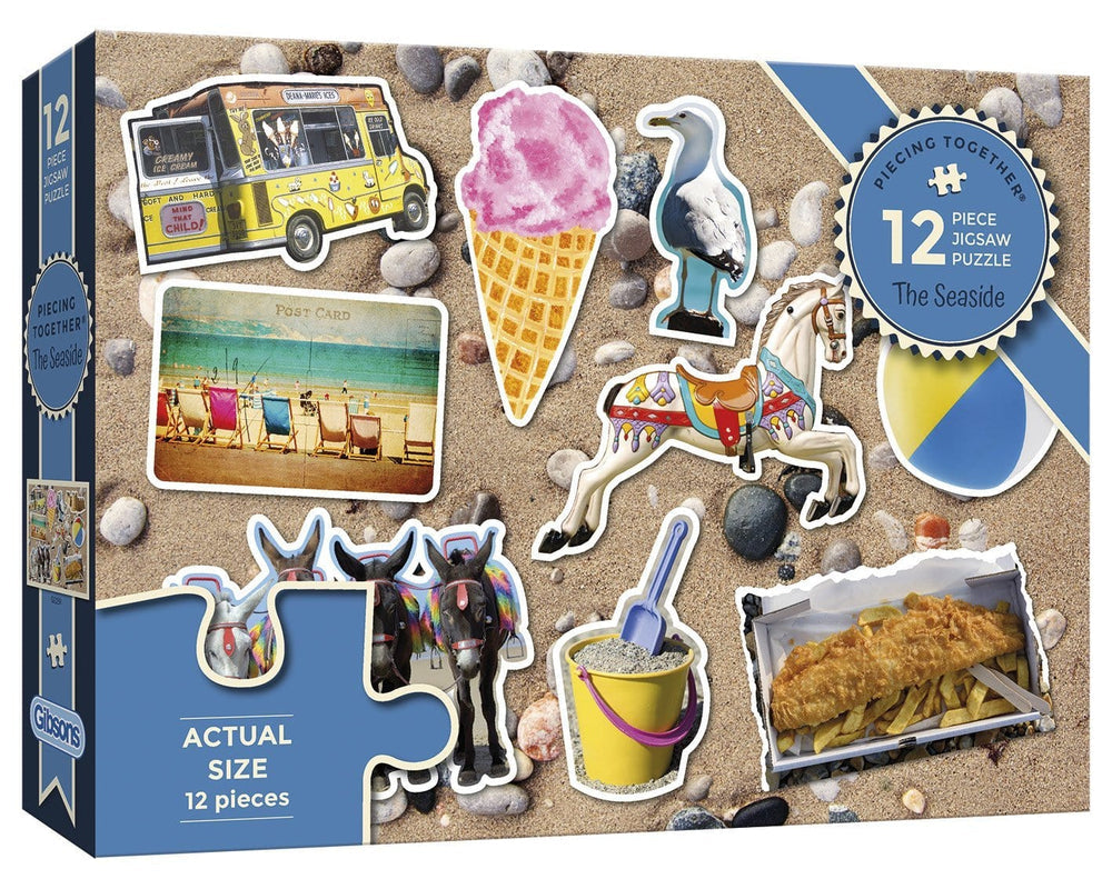 At the Seaside – 12 Piece Jigsaw Puzzle (Gibsons)