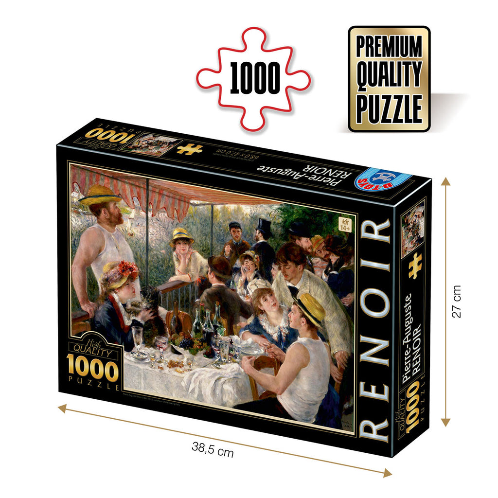 Luncheon of the Boating Party by Renoir – 1000 Piece Jigsaw Puzzle (Dtoys)