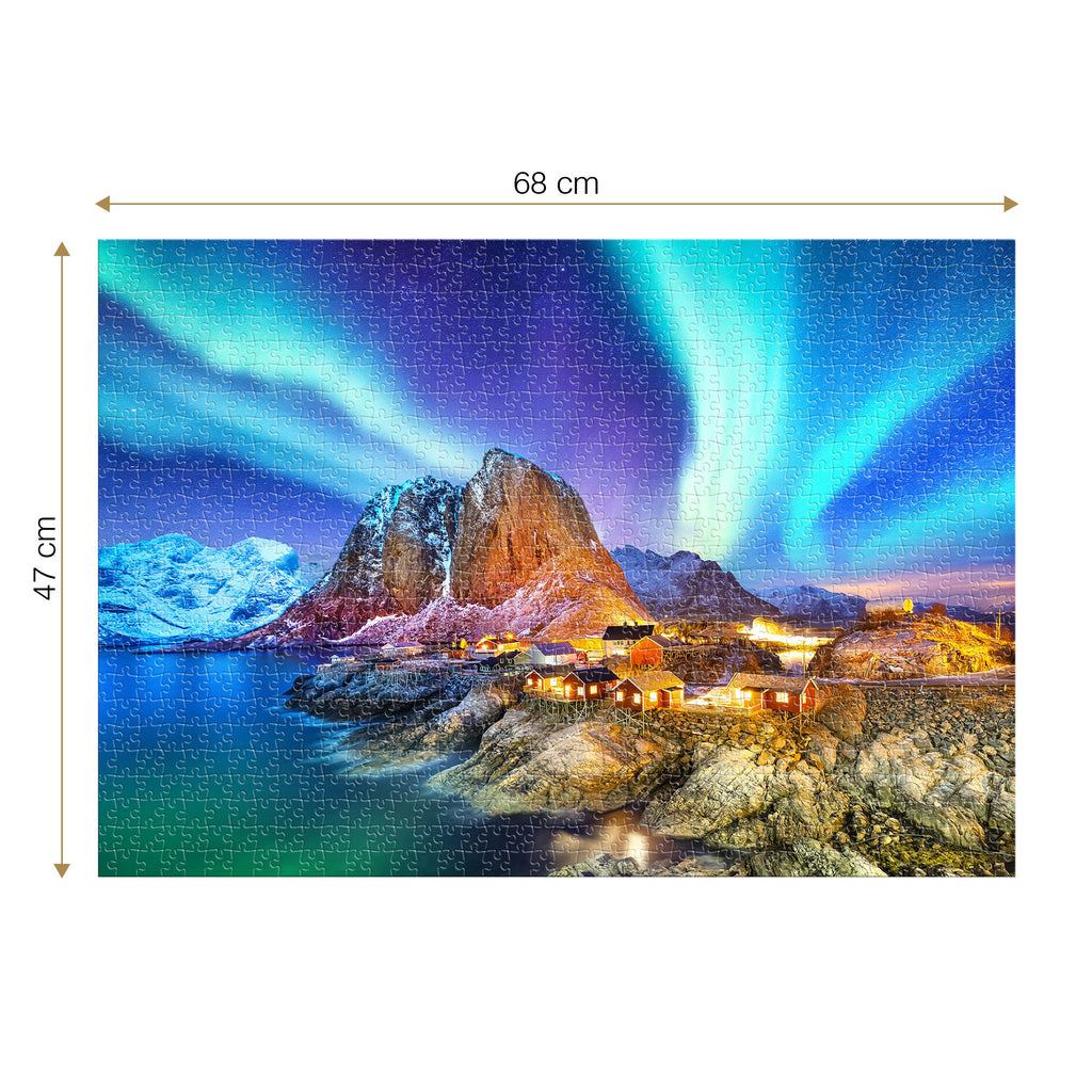 Aurora Borealis, Norway – 1000 Piece Jigsaw Puzzle (Roovi)