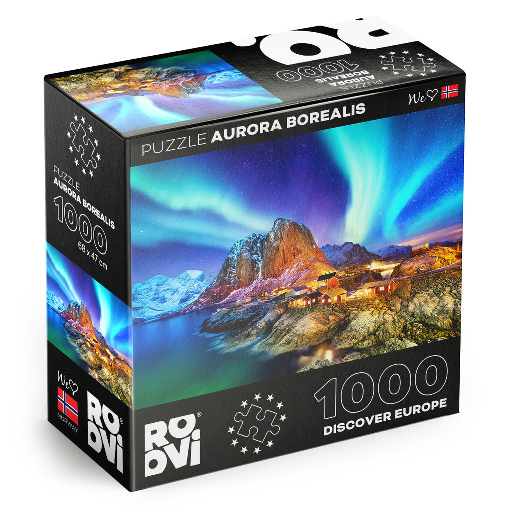 Aurora Borealis, Norway – 1000 Piece Jigsaw Puzzle (Roovi)