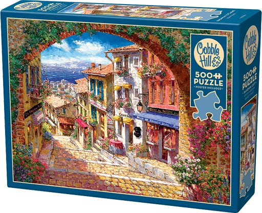 Archway To Cagne - 500 Piece Jigsaw Puzzle (Cobble Hill)