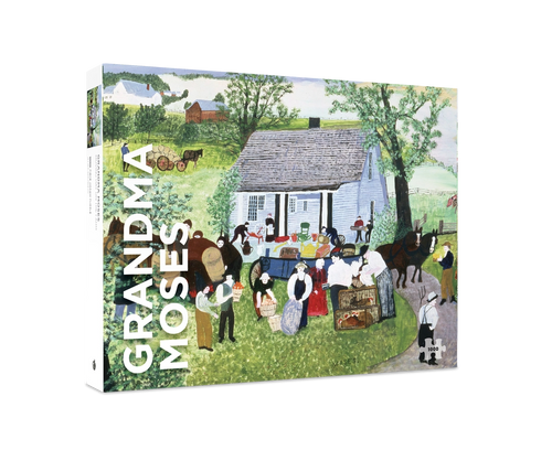 Moving Day on the Farm by Grandma Moses – 1000 Piece Jigsaw Puzzle (Pomegranate) - Completed Puzzle