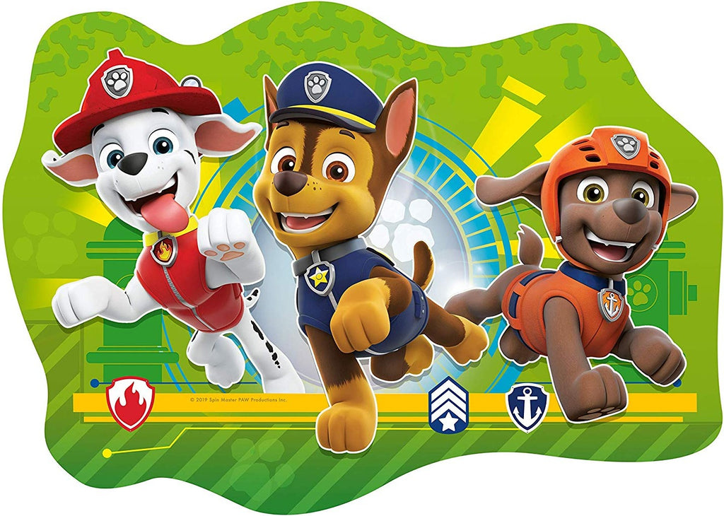 Artwork, puzzle 3 of 4: Ravensburger 3028 Paw Patrol 4 Large Shaped Jigsaw Puzzles (10,12,14,16 piece)