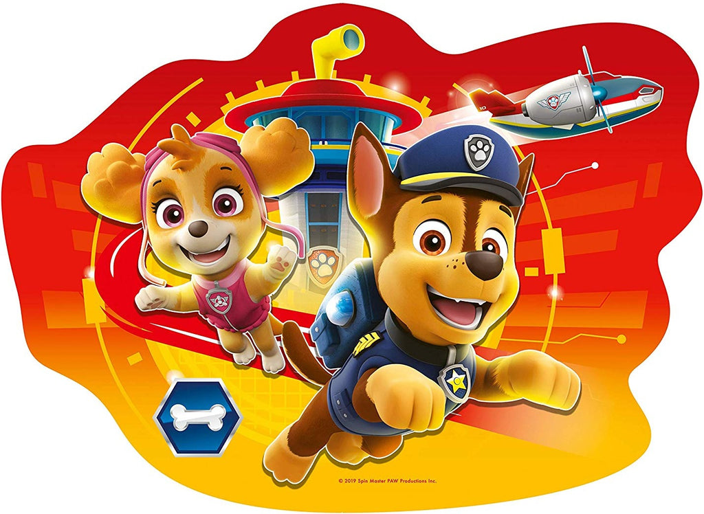 Artwork, puzzle 1 of 4: Ravensburger 3028 Paw Patrol 4 Large Shaped Jigsaw Puzzles (10,12,14,16 piece)