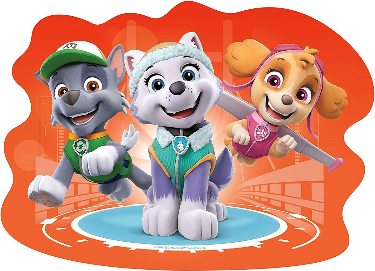 Artwork, puzzle 4 of 4: Ravensburger 3028 Paw Patrol 4 Large Shaped Jigsaw Puzzles (10,12,14,16 piece)