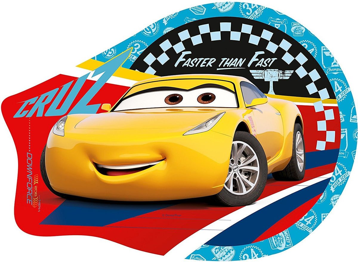 Artwork, puzzle 4 of 4: Ravensburger Disney Pixar Cars 3, 4 Large Shaped Jigsaw Puzzles (10,12,14,16pc)