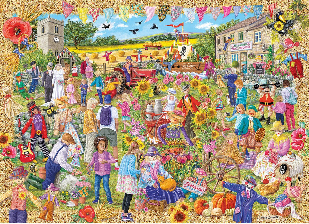 Artwork: Scarecrow Festival – 1000 Piece Jigsaw Puzzle (Gibsons)