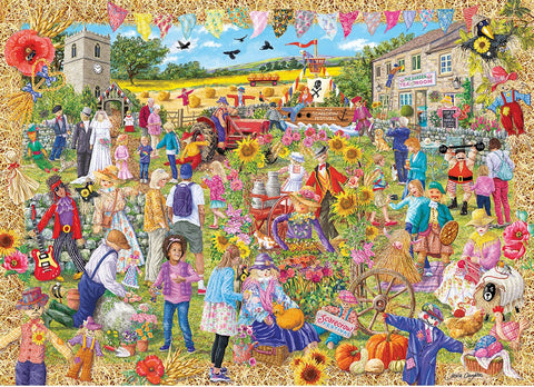 Artwork: Scarecrow Festival – 1000 Piece Jigsaw Puzzle (Gibsons)