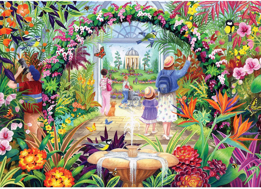 Artwork: Botanical Blooms by Claire Comerford - 1000 Piece Jigsaw Puzzle (Gibsons)