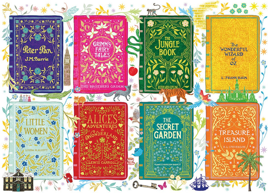 Artwork: Classic Book Covers – 1000 Piece Jigsaw Puzzle (Gibsons)