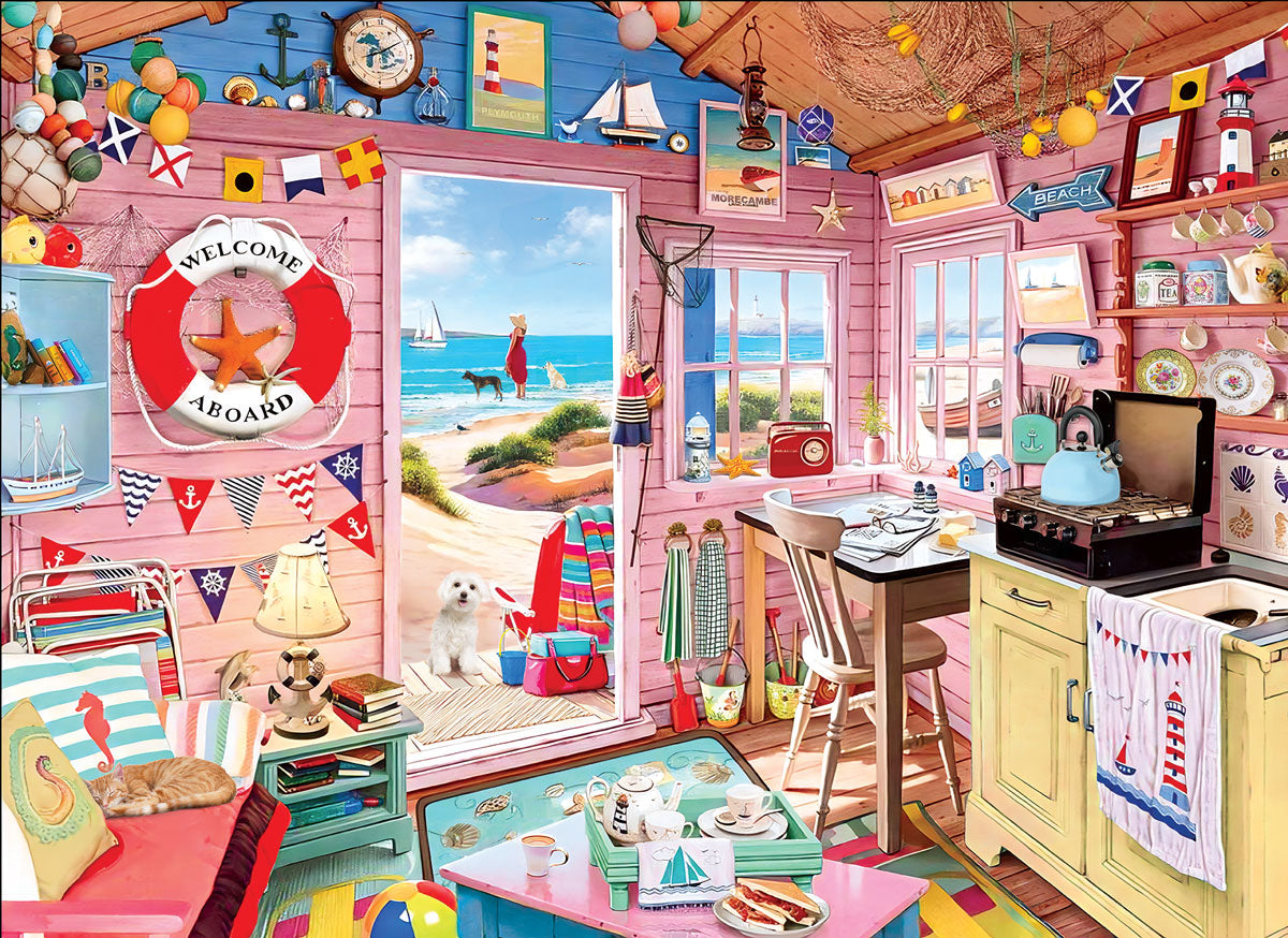 Eurographics - Beach Cottage - 1000 Piece Jigsaw Puzzle – 🧩 Puzzles Galore