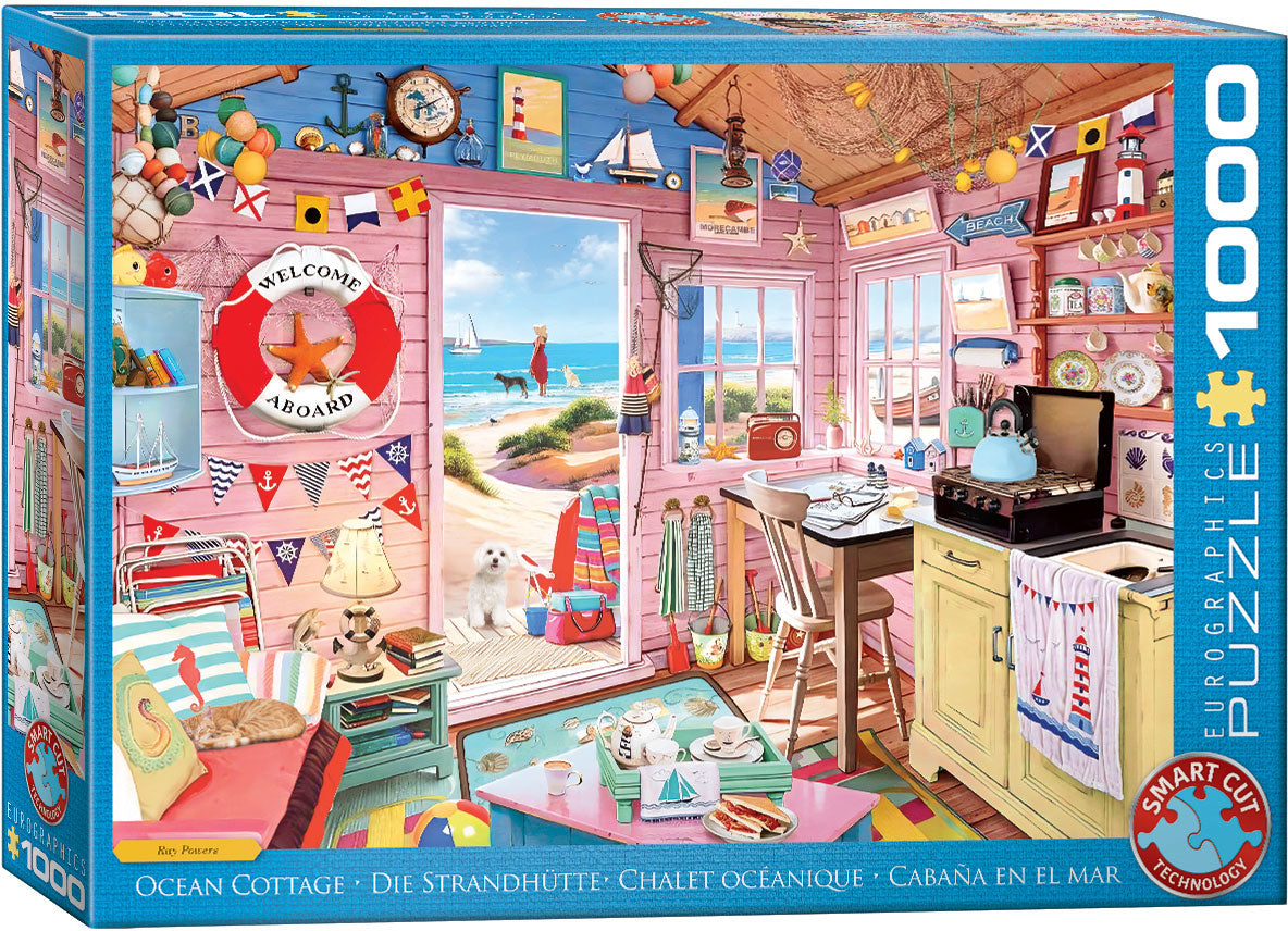 Beach Cottage – 1000 Piece Jigsaw Puzzle (Eurographics)