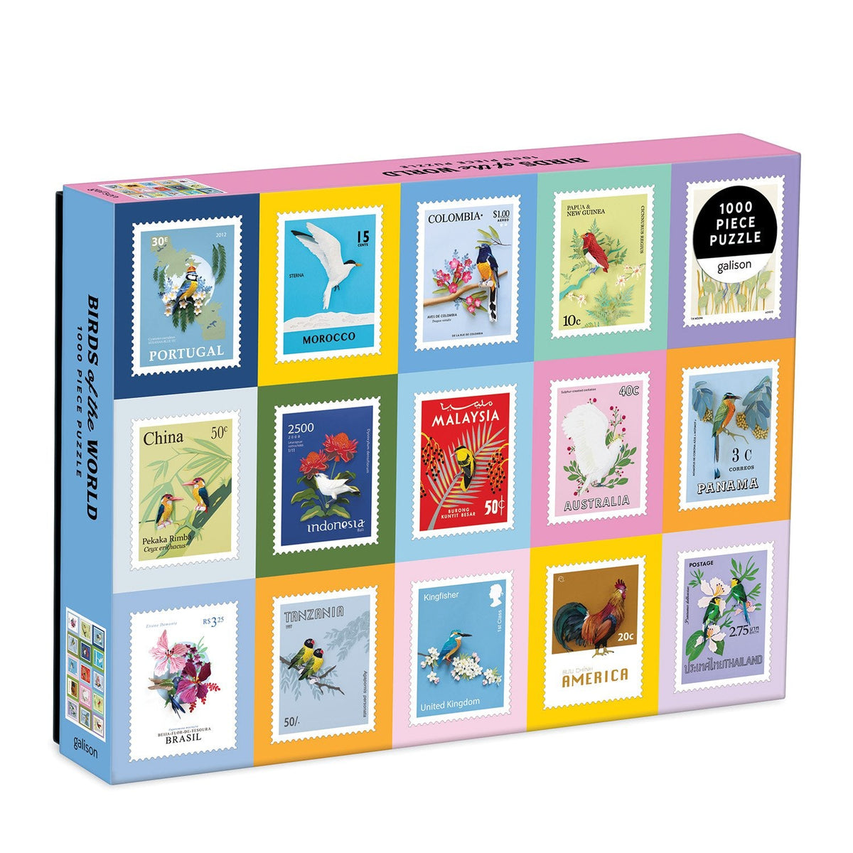 Box, turned right: Birds of the World – 1000 Piece Jigsaw Puzzle (Galison)