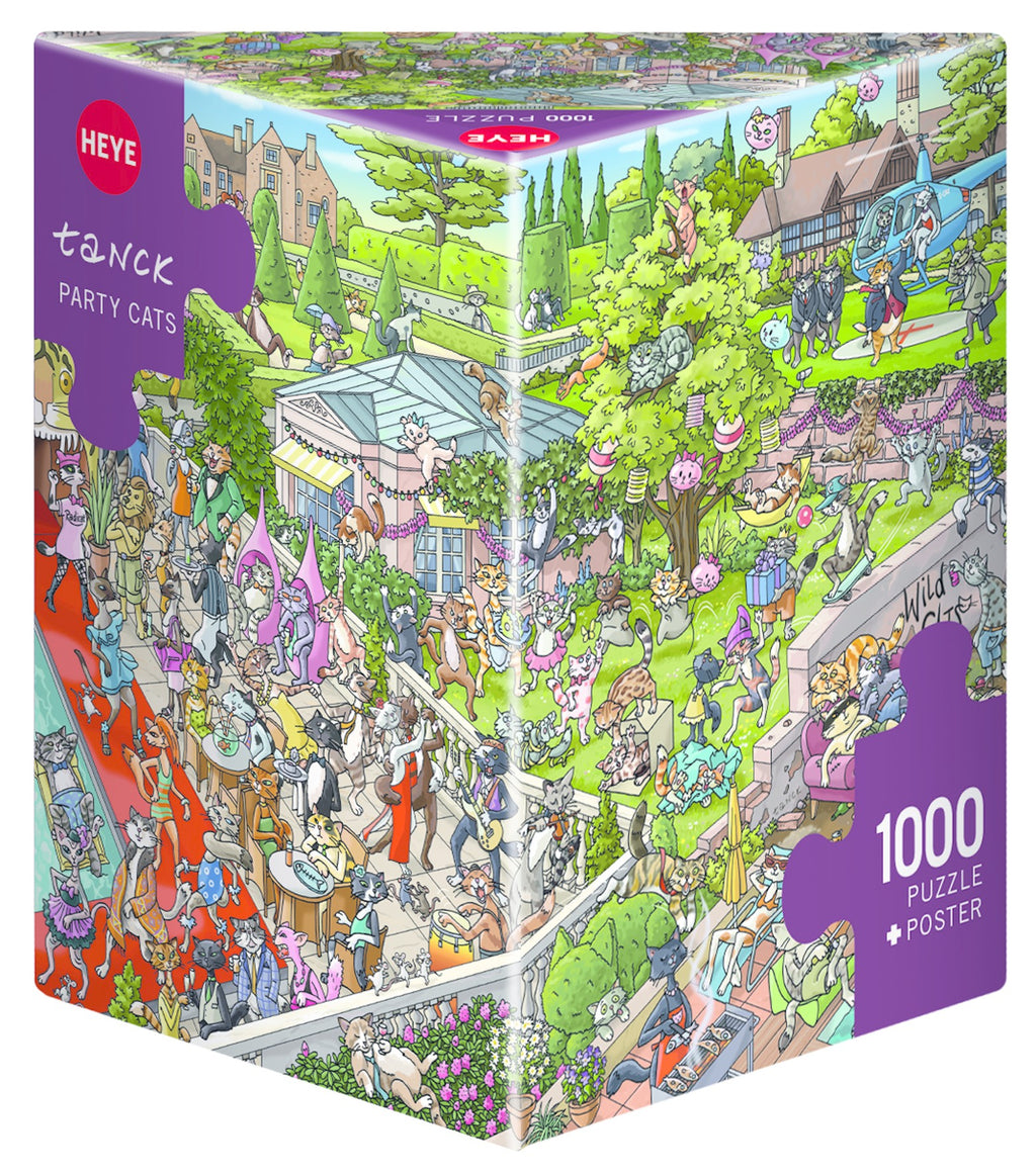 Party Cats by Birgit Tanck – 1000 Piece Jigsaw Puzzle (Heye)