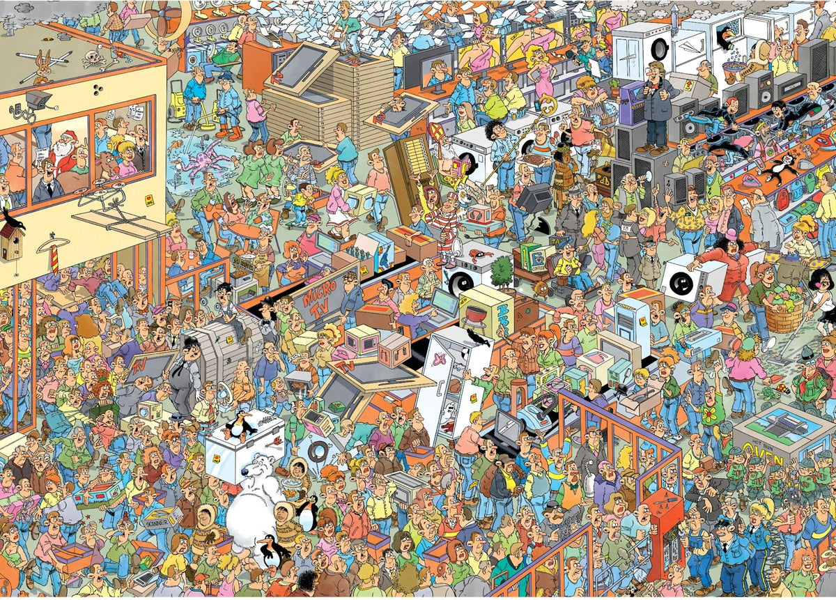 Pre-order: Black Friday by Jan van Haasteren - 1000 Piece Jigsaw Puzzle (Jan van Haasteren)