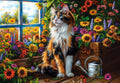 Blooming Cat Meditation - 1000 Piece Jigsaw Puzzle (Castorland)