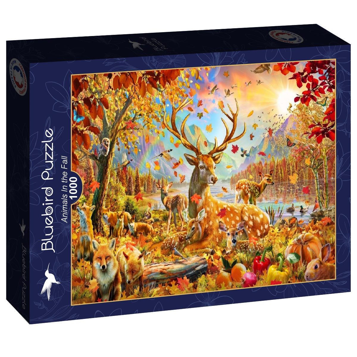 Bluebird - Animals In the Fall - 1000 Piece Jigsaw Puzzle