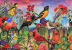 Birds and Blooms Garden – 1000 Piece Jigsaw Puzzle (Bluebird)