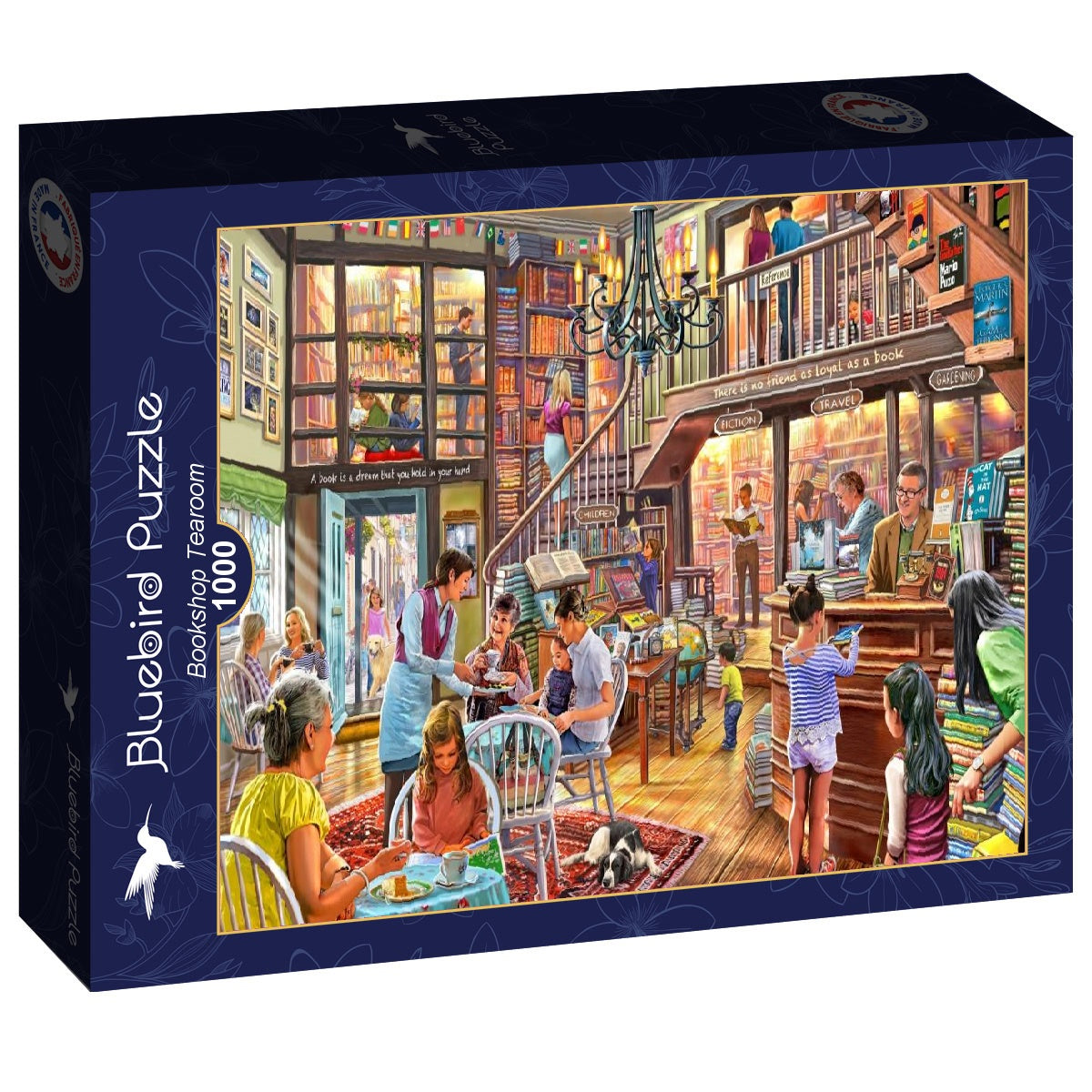 Bookshop Tearoom – 1000 Piece Jigsaw Puzzle (Bluebird)
