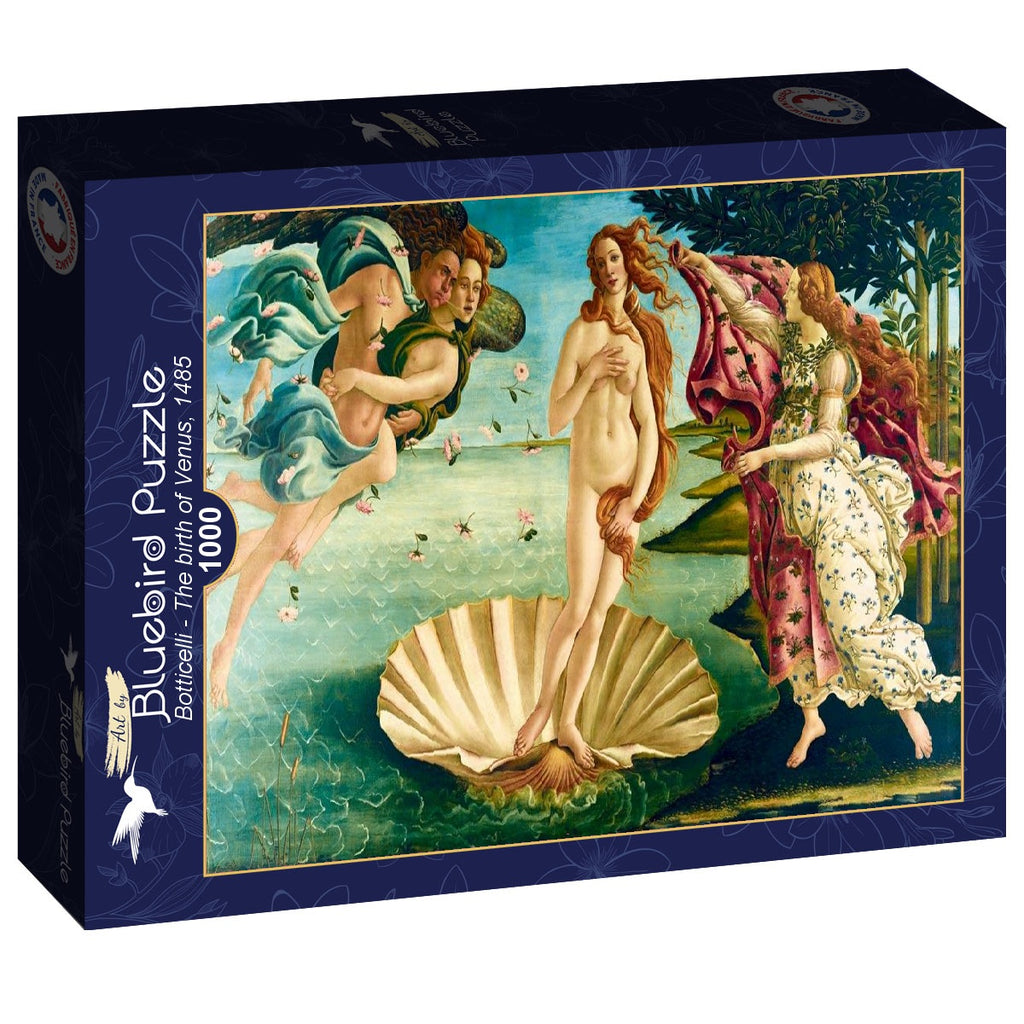 The birth of Venus, 1485 by Botticelli – 1000 Piece Jigsaw Puzzle (Bluebird)