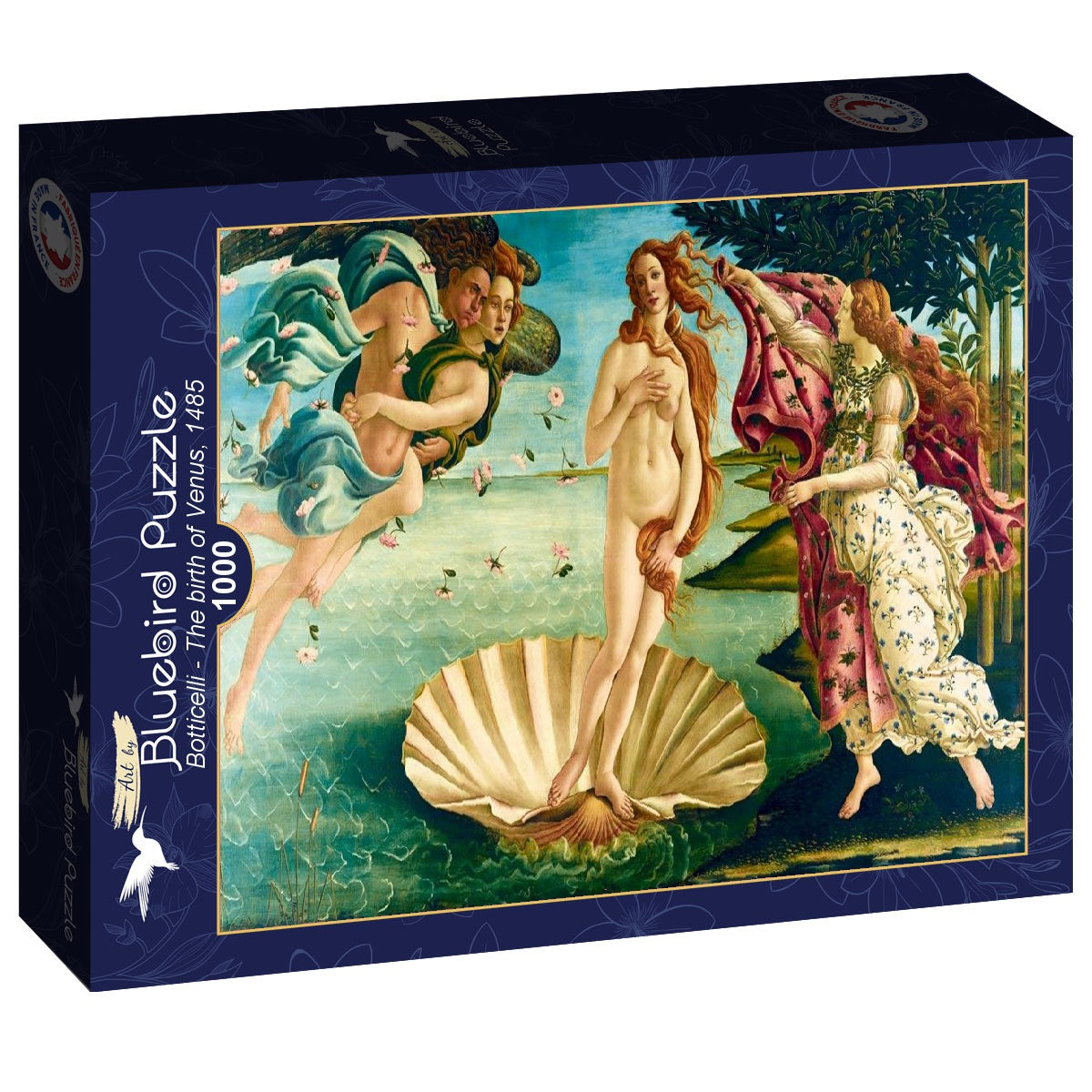 The birth of Venus, 1485 by Botticelli – 1000 Piece Jigsaw Puzzle (Bluebird)