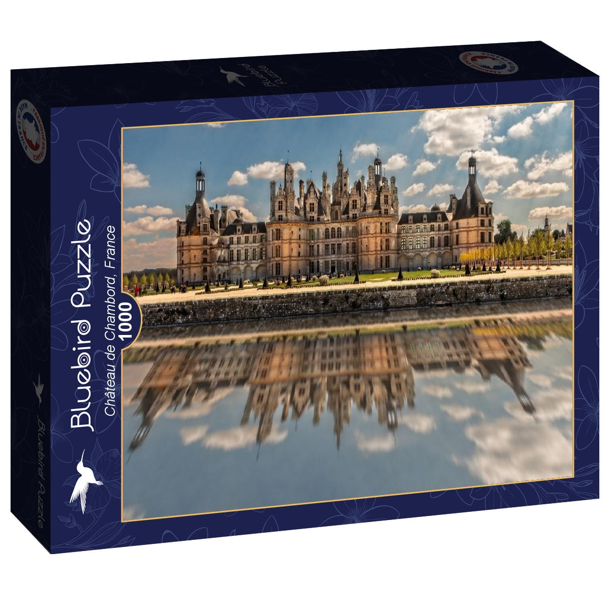 Bluebird Puzzle - Château de Chambord, France - 1000 Piece Jigsaw Puzzle
