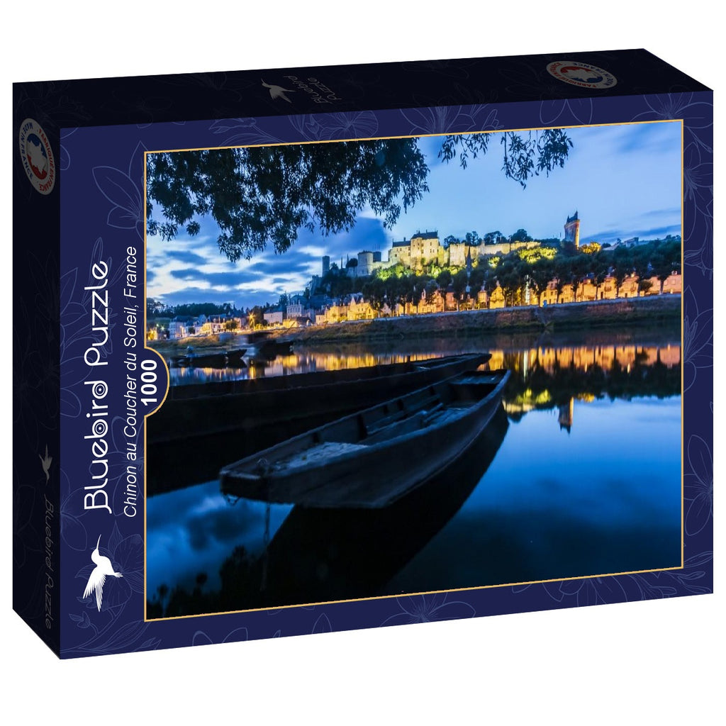 Chinon au Coucher du Soleil, France – 1000 Piece Jigsaw Puzzle (Bluebird)
