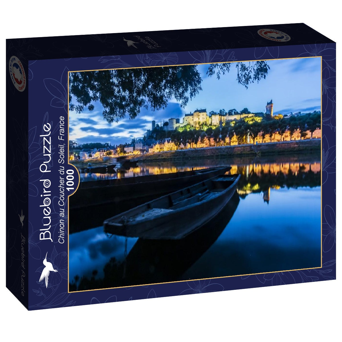 Chinon au Coucher du Soleil, France – 1000 Piece Jigsaw Puzzle (Bluebird)