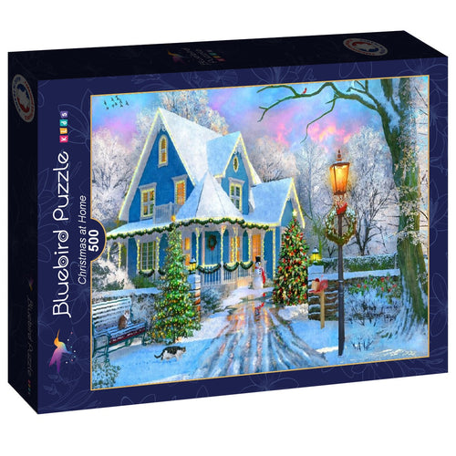 Christmas at Home – 500 Piece Jigsaw Puzzle (Bluebird) - Completed Puzzle