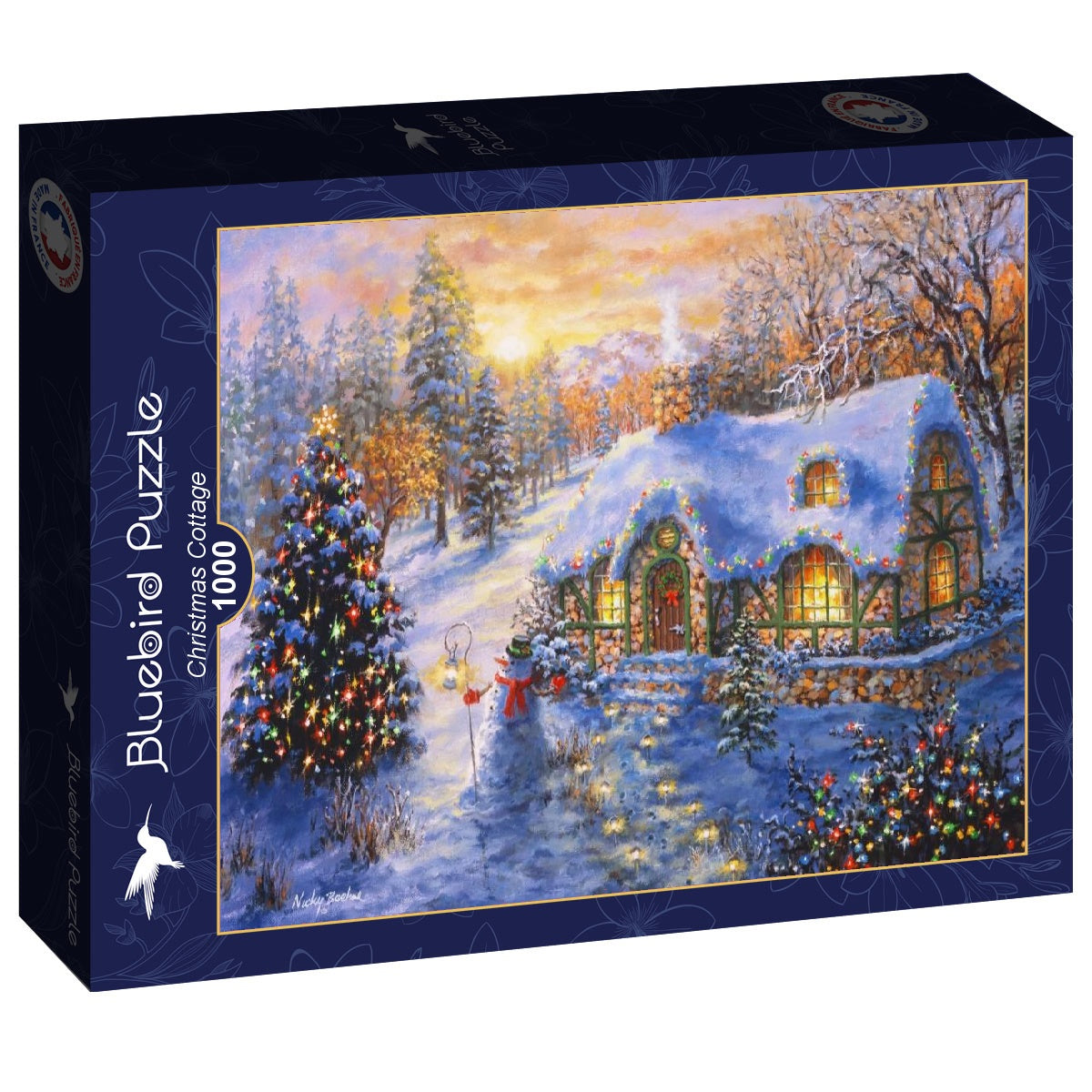 Christmas Cottage – 1000 Piece Jigsaw Puzzle (Bluebird)