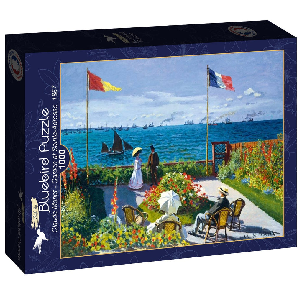 Garden at Sainte-Adresse, 1867 by Claude Monet – 1000 Piece Jigsaw Puzzle (Bluebird)