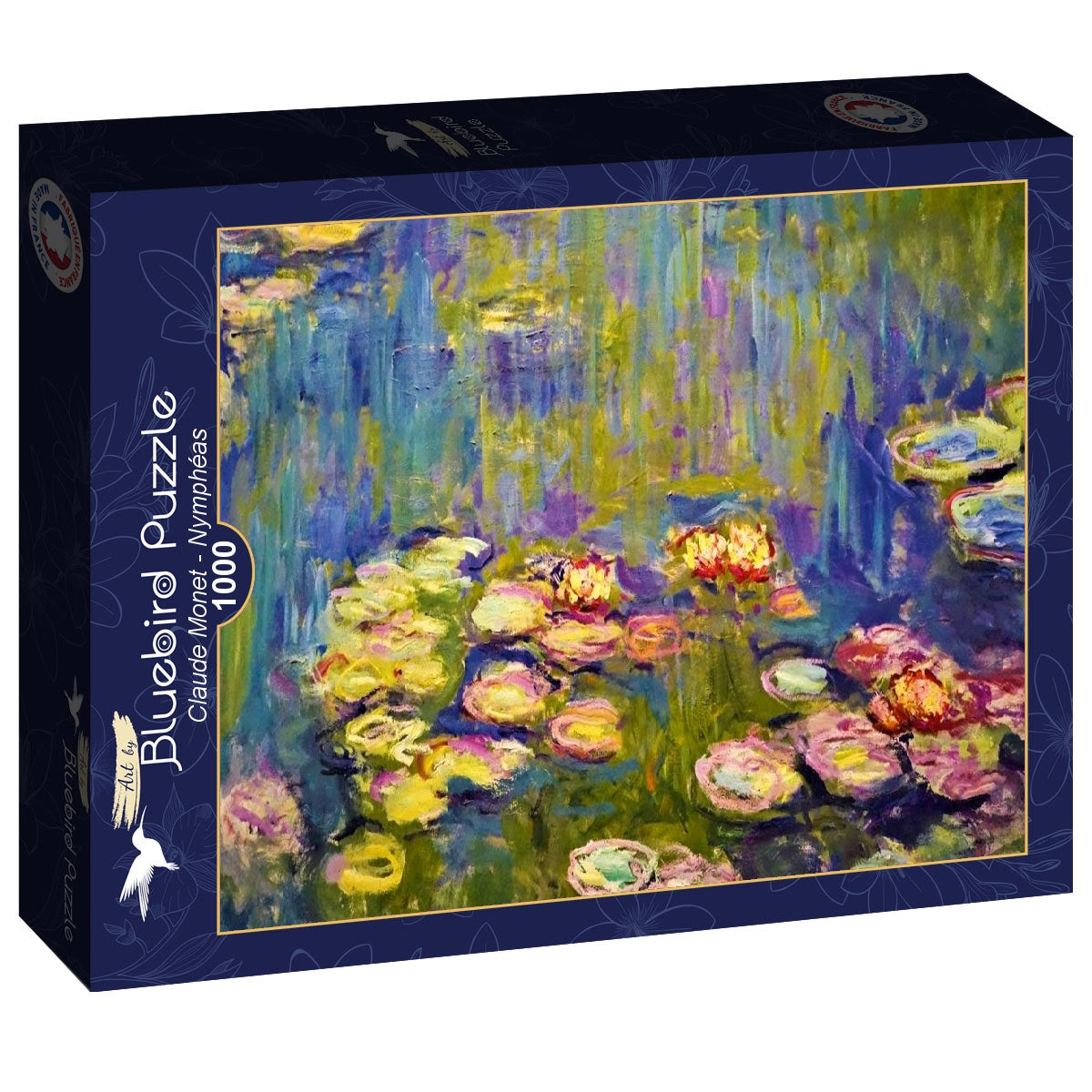 Bluebird - Claude Monet - Nymphéas - 1000 piece jigsaw puzzle