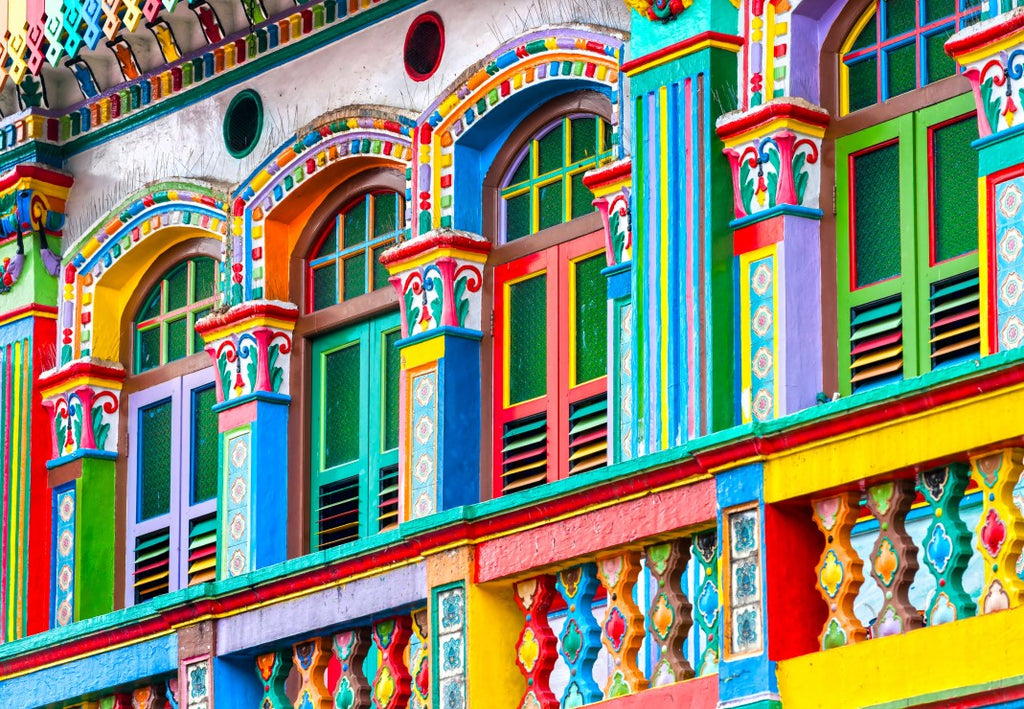 Coloured Facade, Singapore - 1000 Piece Jigsaw Puzzle (Bluebird Puzzle)