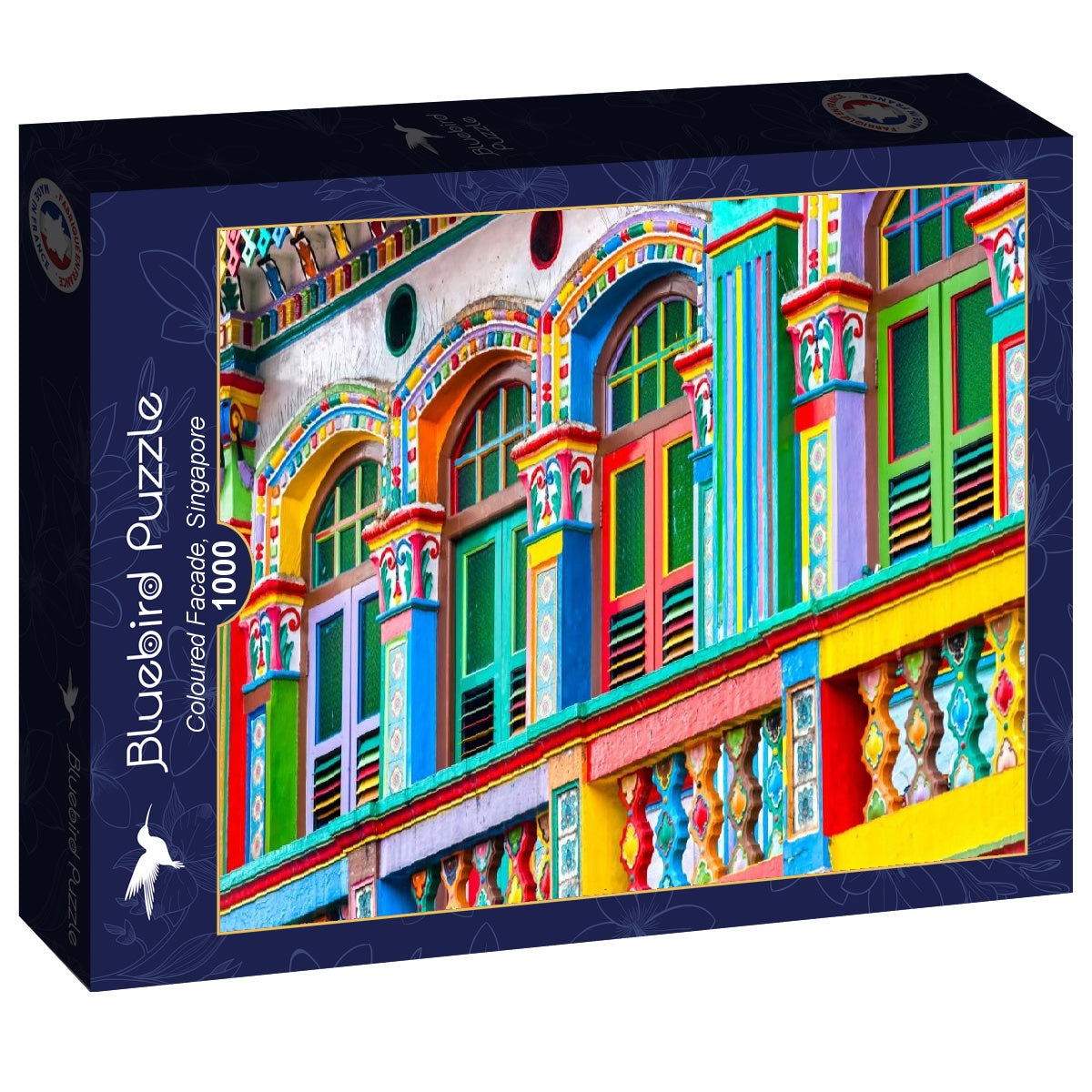 Coloured Facade, Singapore - 1000 Piece Jigsaw Puzzle (Bluebird Puzzle)