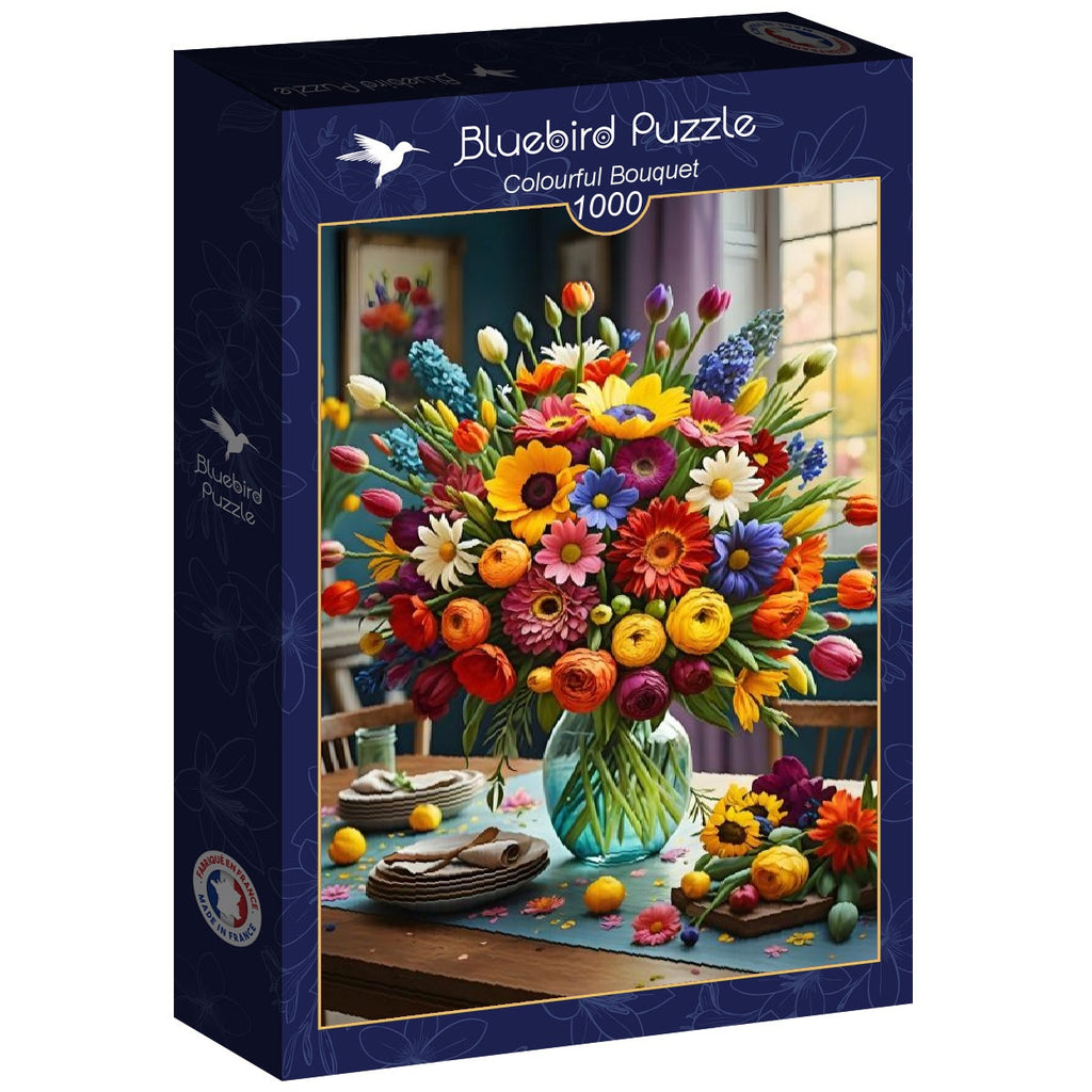 Colourful Bouquet - 1000 Piece Jigsaw Puzzle (Bluebird Puzzle)