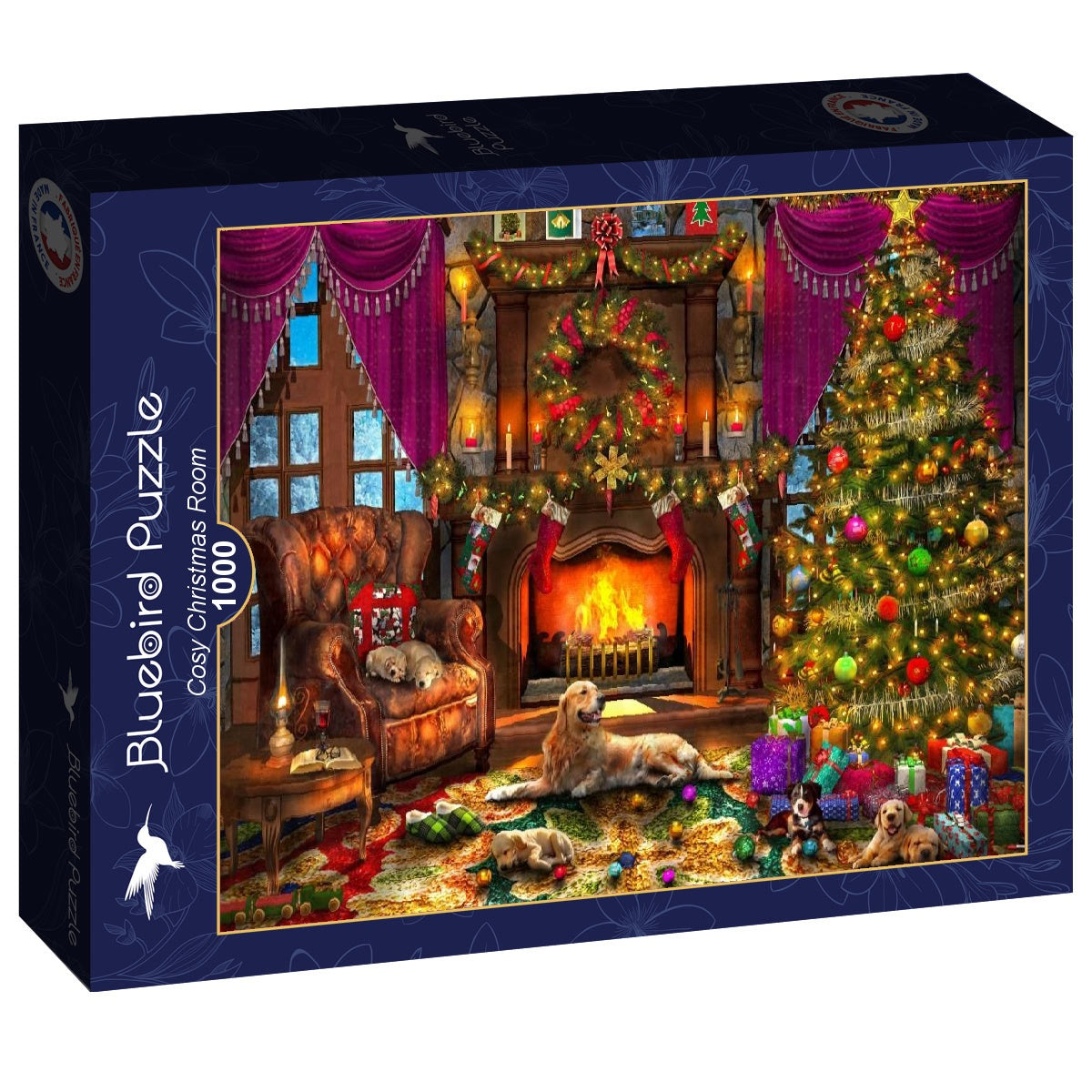 Bluebird - Cosy Christmas Room - 1000 Piece Jigsaw Puzzle