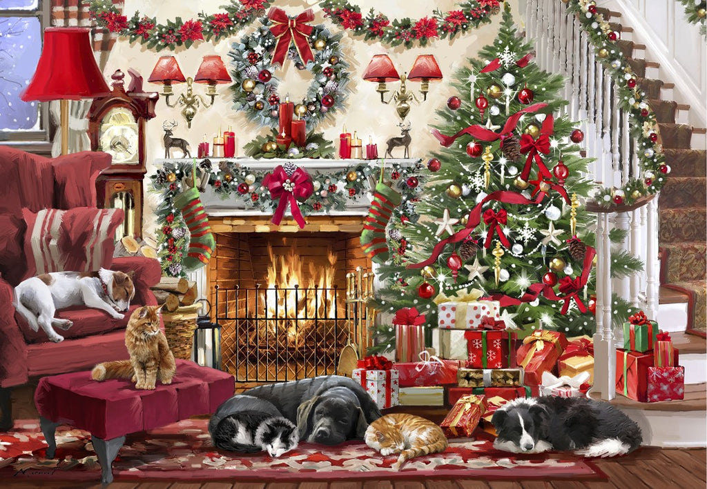 Cosy Fireplace – 1000 Piece Jigsaw Puzzle (Bluebird)