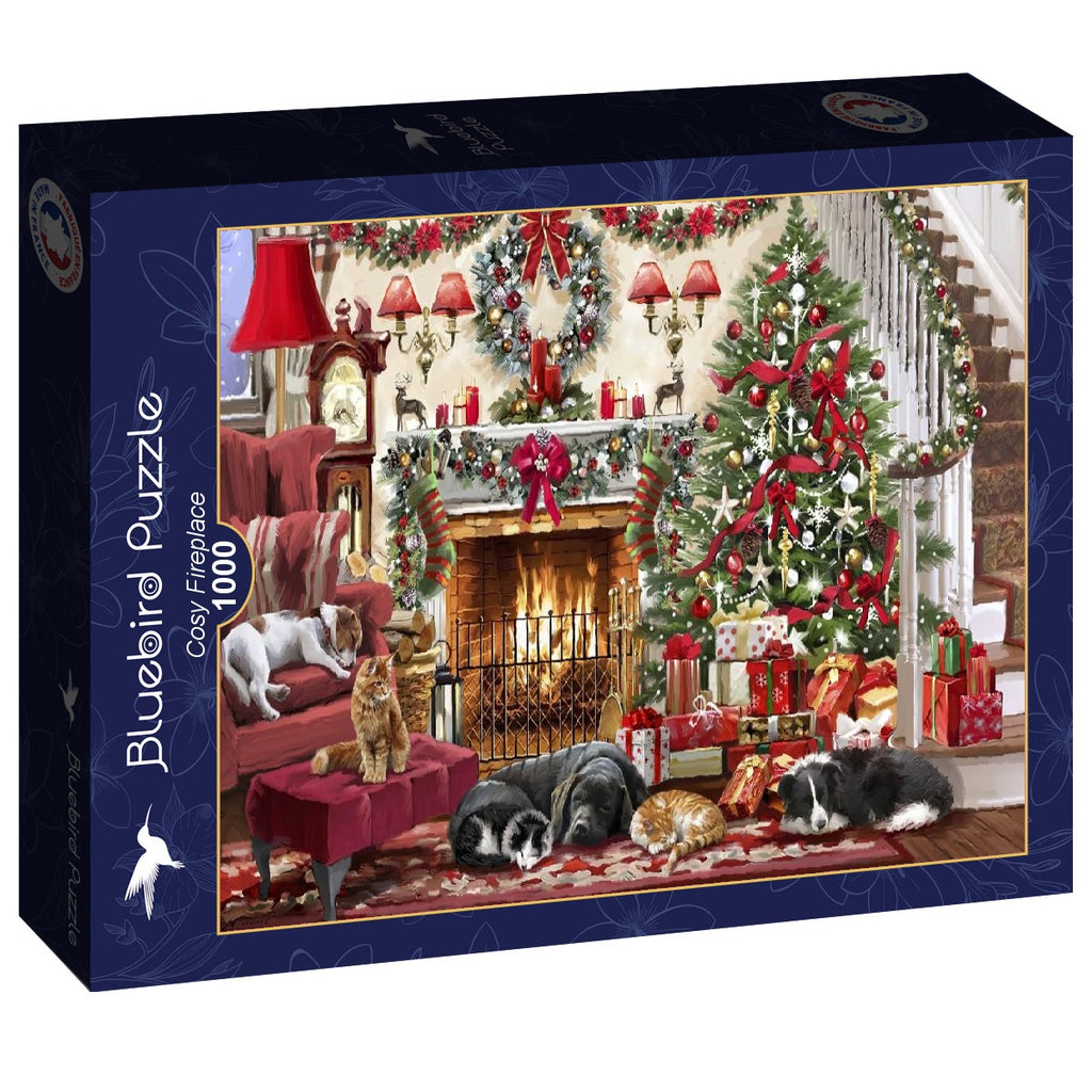 Cosy Fireplace – 1000 Piece Jigsaw Puzzle (Bluebird)