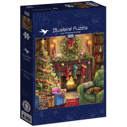 Bluebird - Cozy Christmas Evening - 1000 Piece Jigsaw Puzzle