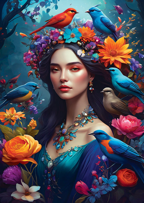 Soul of Nature Collection by Diana – 1000 Piece Jigsaw Puzzle (Bluebird)