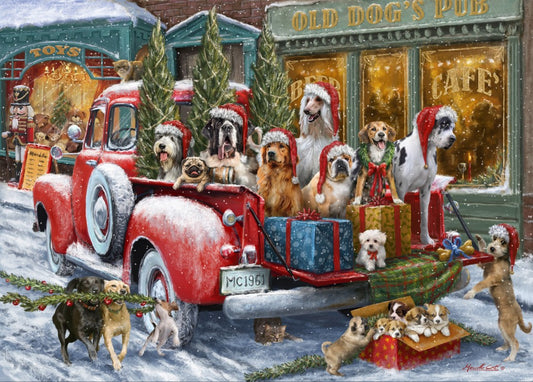 Bluebird - Dogs on Truck - 500 Piece Jigsaw Puzzle