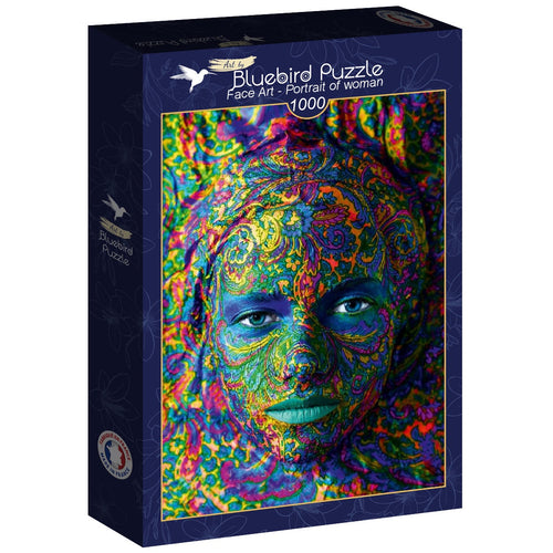 Portrait of woman – 1000 Piece Jigsaw Puzzle (Bluebird) - Completed Puzzle