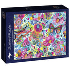 Fleurs et Papillons – 1000 Piece Jigsaw Puzzle (Bluebird)