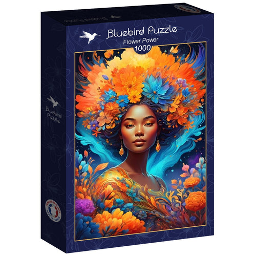 Flower Power - 1000 Piece Jigsaw Puzzle (Bluebird Puzzle) - Completed Puzzle