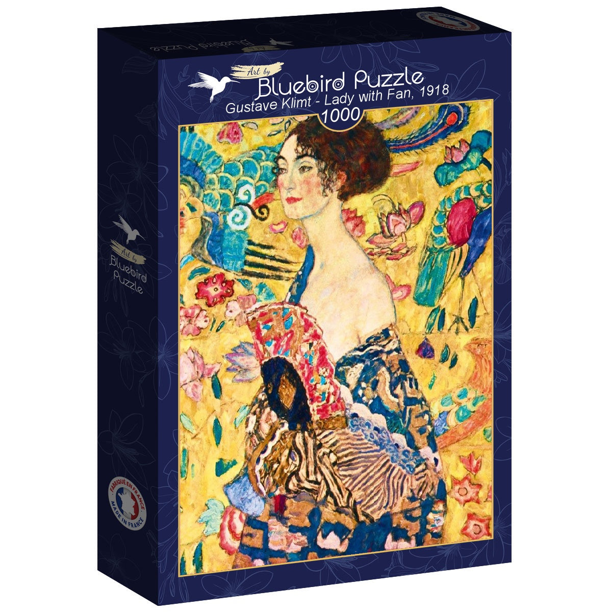 Lady with Fan, 1918 by Gustave Klimt – 1000 Piece Jigsaw Puzzle (Bluebird)
