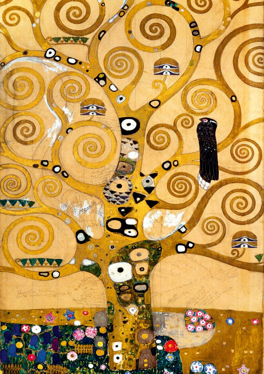 Bluebird - Gustave Klimt - The Tree of Life, 1909 - 1000 Piece Jigsaw Puzzle